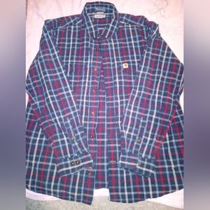 Vintage Carhartt plaid flannel XL